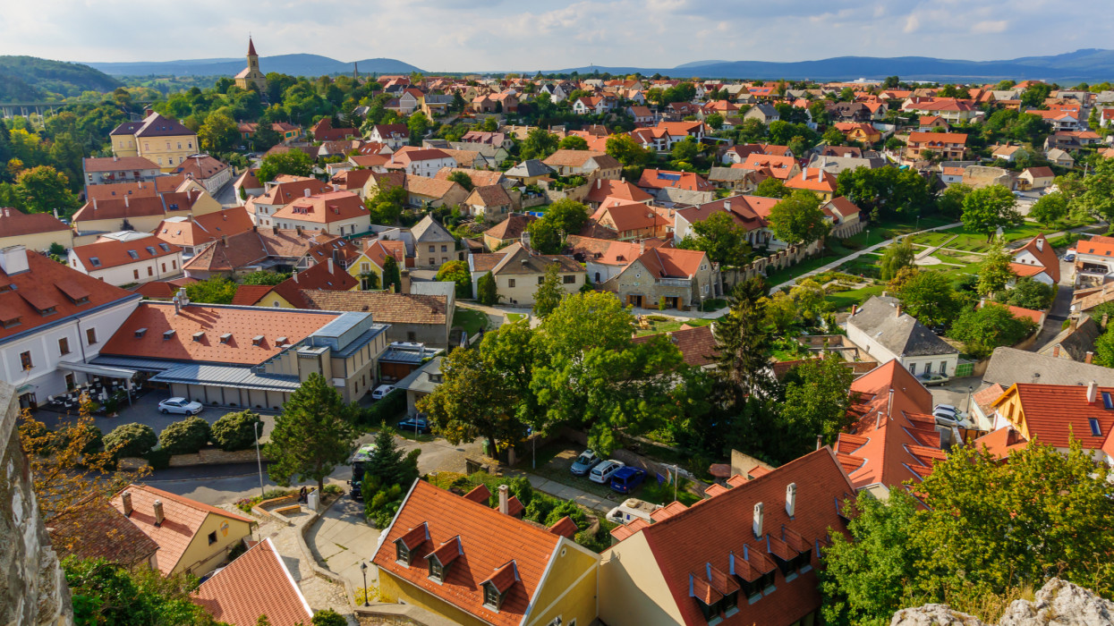 View of the city of Veszprem, in Hungary